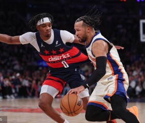 布伦森23分唐斯26+16 尼克斯狂胜奇才6连胜